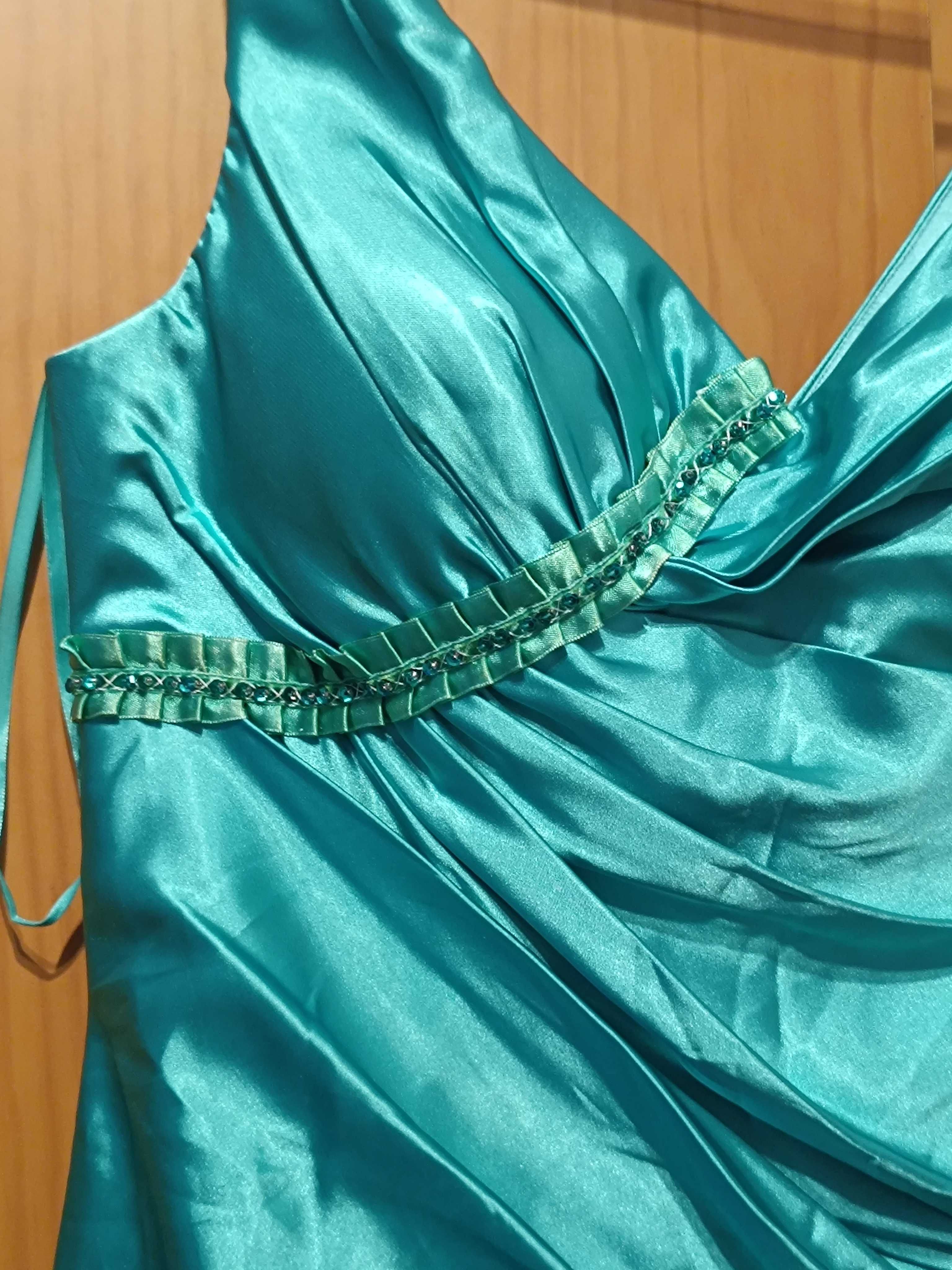 Vestido de cerimônia acetinado tamanho único  45cm cava a cava