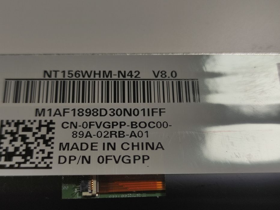 Матрица 15,6" Led Slim 30 pin 1366x768 NT156WHM-N42 V8.0, NT156WHM-N41