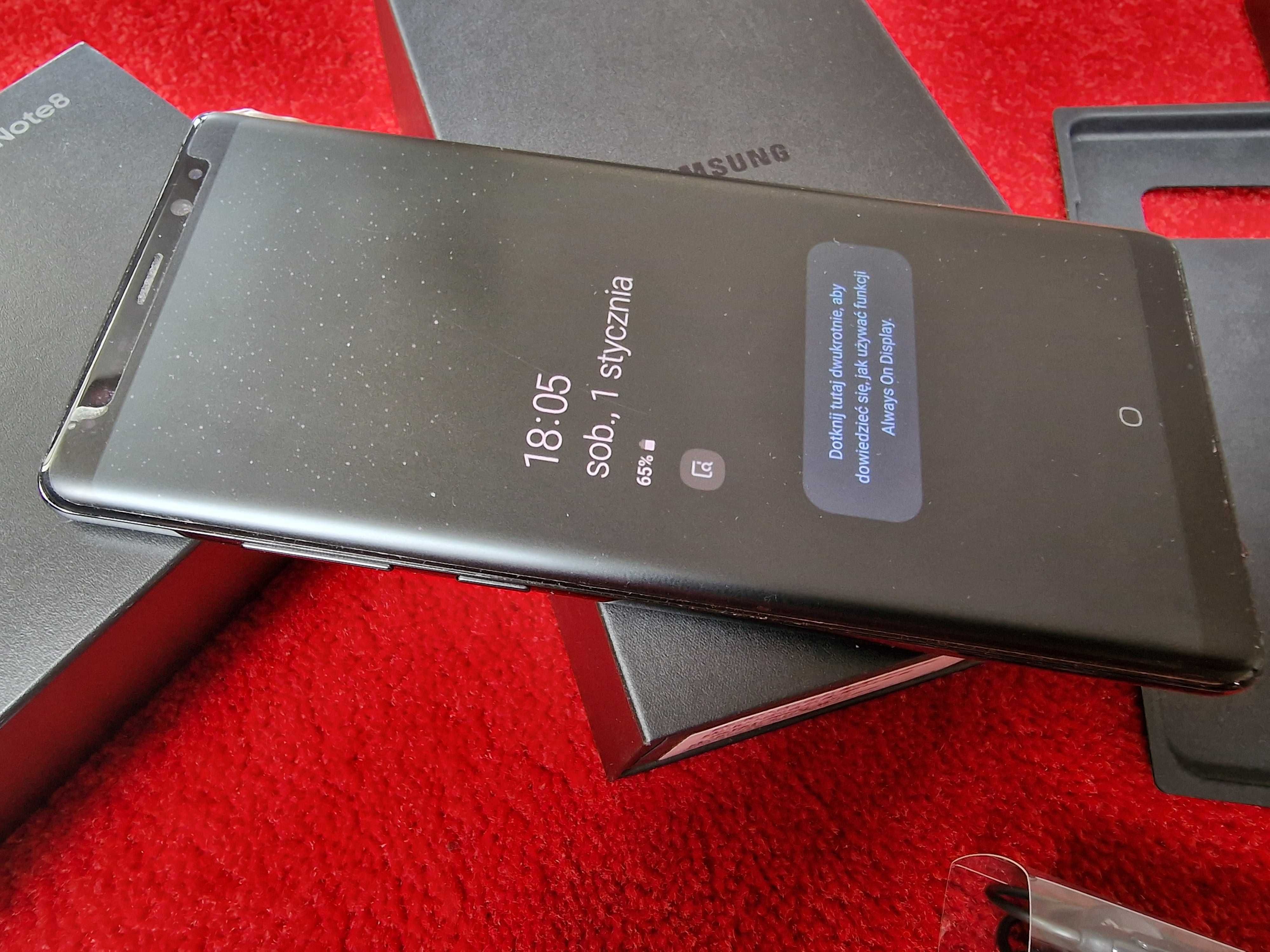 Samsung Galaxy Note 8 SM-N950F 64GB Dual SIM Midnight Black st idealny