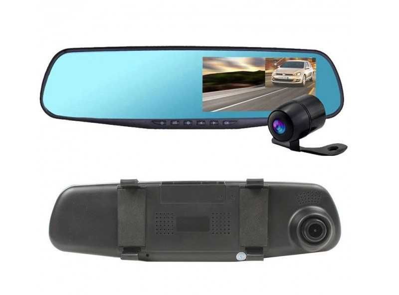 Автомобільне дзеркало відеореєстратор для машини на 2 камери