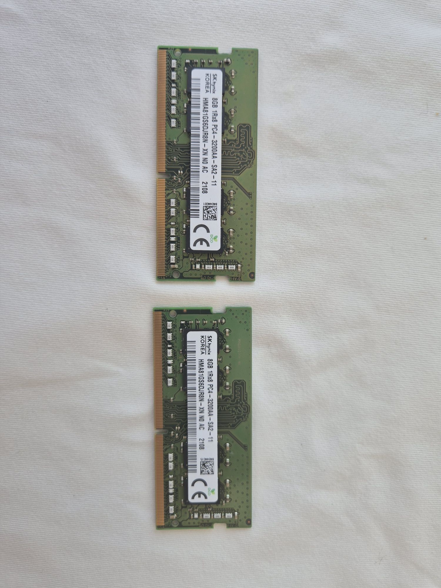 RAM 2 x 8GB DDR4-3200 originais do laptop MSI GP66 Leopard 10UH-483