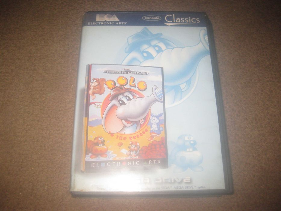 Jogo "Rolo To The Rescue" para Sega Mega Drive/Completo!