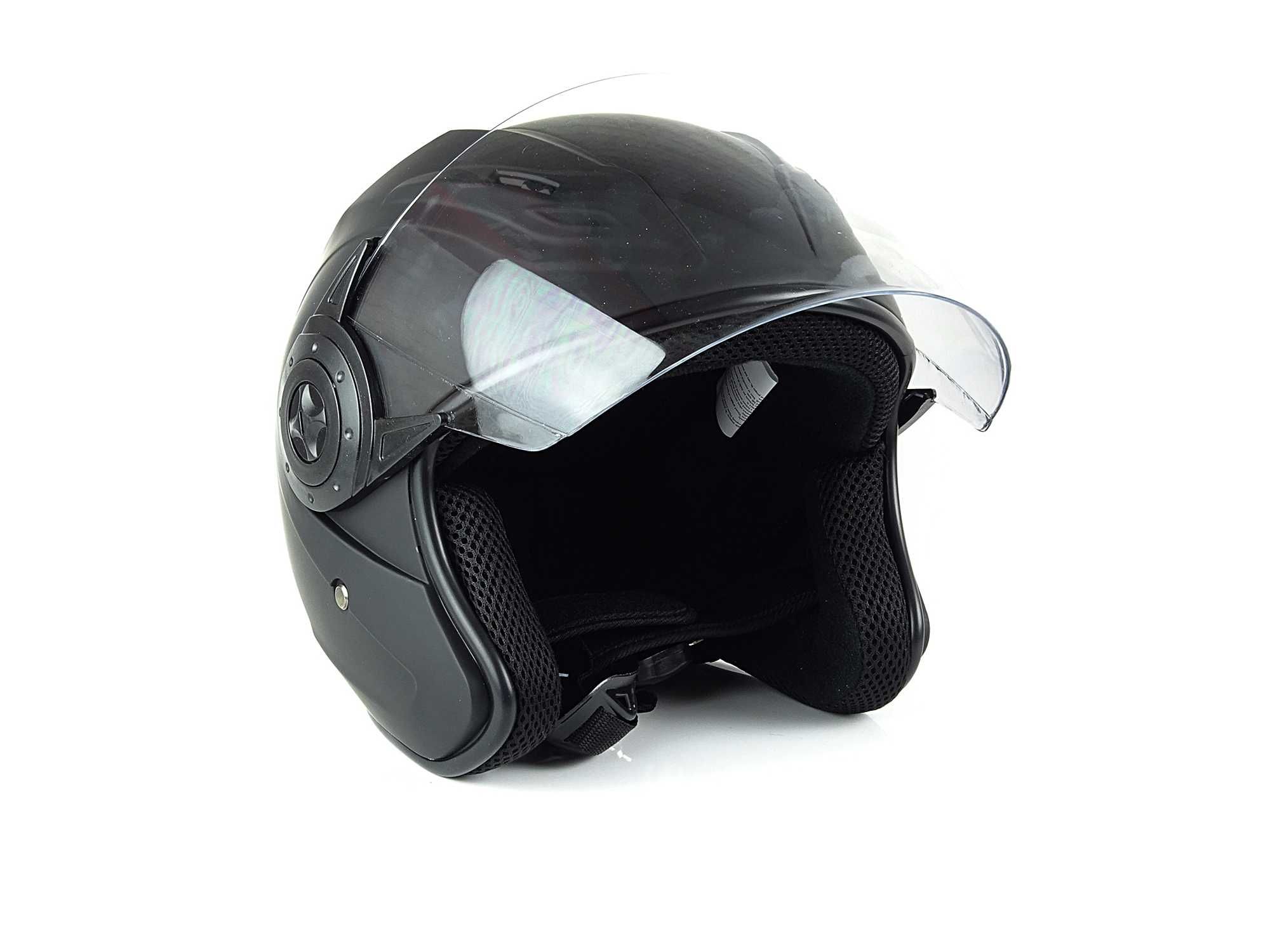 Kask motocyklowy OTWARTY MAT kask na SKUTER CHOPPER S-XXL
