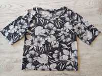 NEW LOOK krótka bluzka kwiaty - rozmiar S