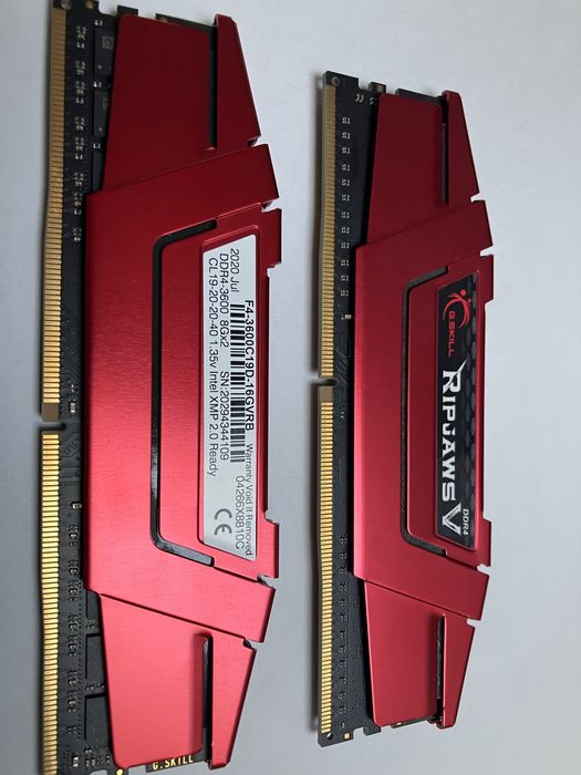 Pamięć RAM DDR4 G.Skill RipjawsV 16gb (2x8gb)