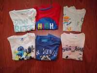 6 t-shirts manga curta, tuc tuc, 18-24 meses