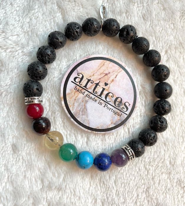 Pulseiras 7 CHAKRAS c/ Pedras Naturais
