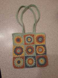 Сумка granny square handmade вязаная бабушкин квадрат