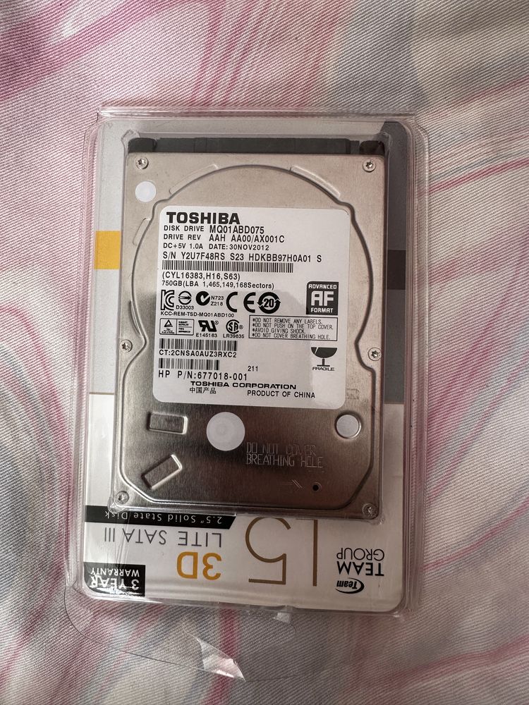 Жорсткий диск TOSHIBA 750GB