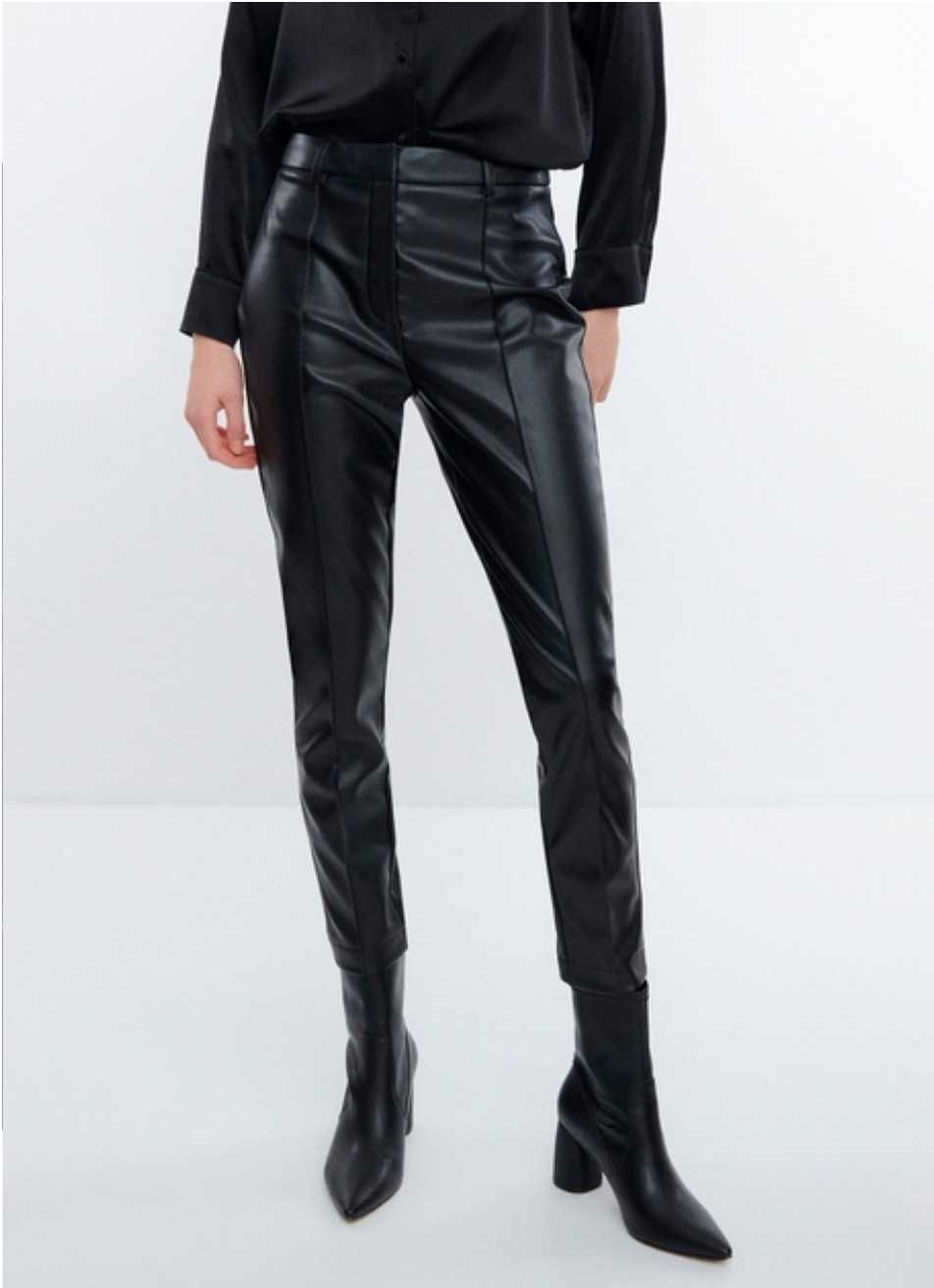 Штани брюки з екошкіри Zara