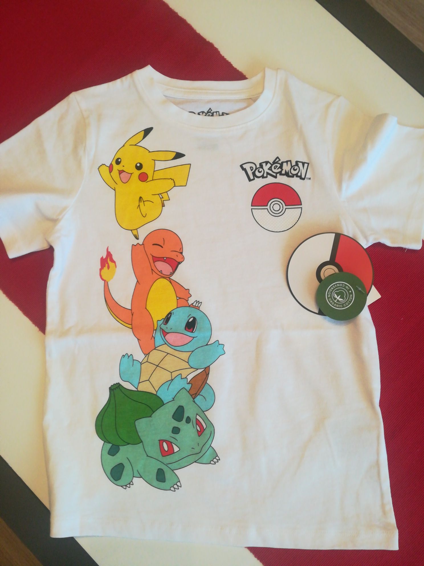 Koszulka bluzka t-shirt Pokemon rozm 140