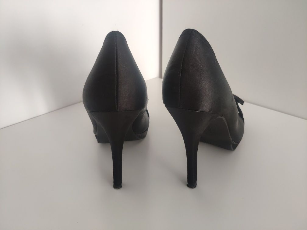 Szpilki * Graceland Deichmann * czarne * wysokie * 38