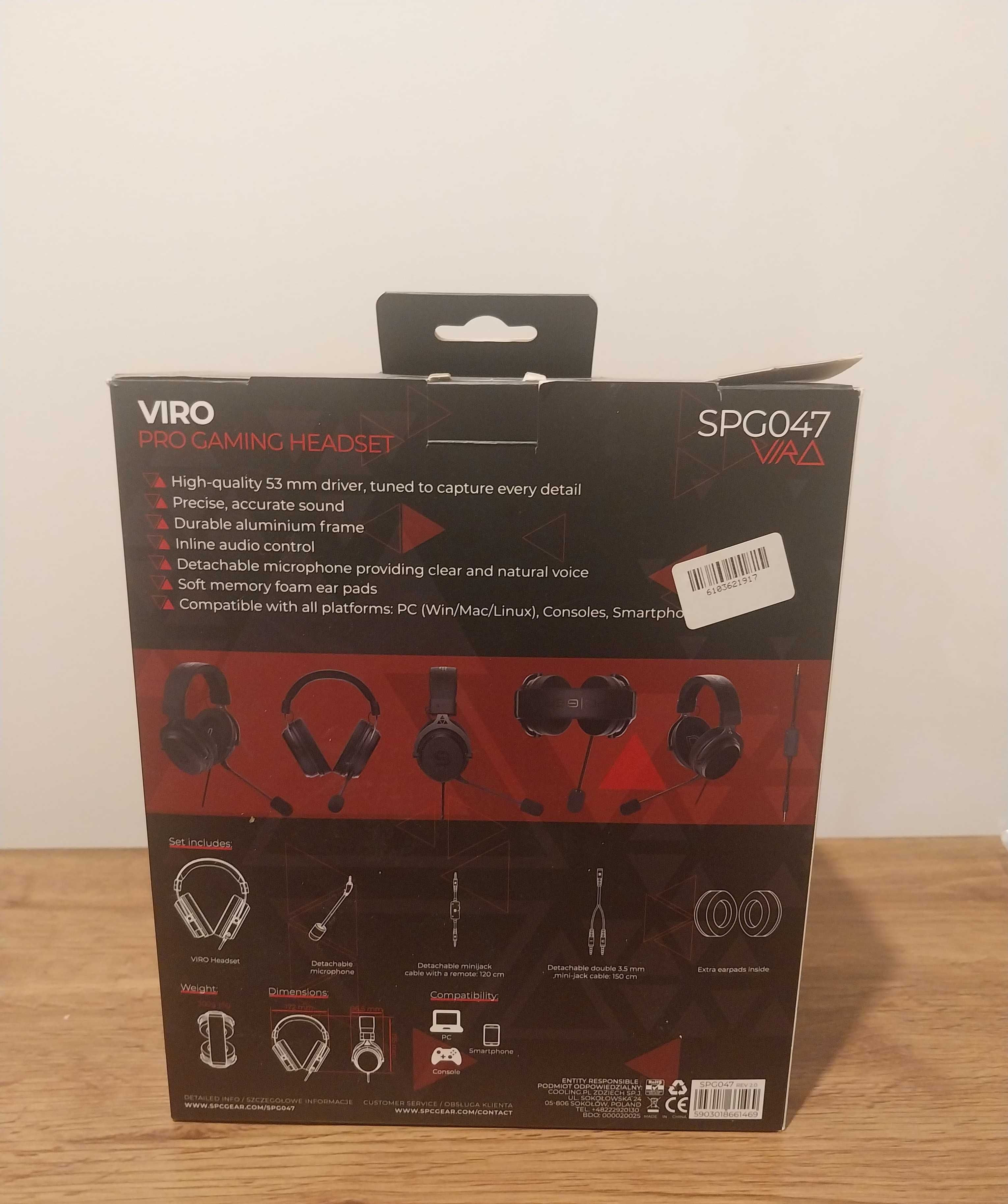 Słuchawki spc gear viro