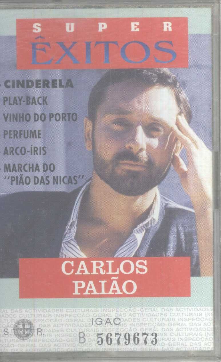 Carlos Paião Cinderela Cassete Singles LPs