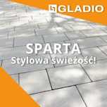 Kostka brukowa SPARTA Gladio 6 cm grafit szary skandi biały