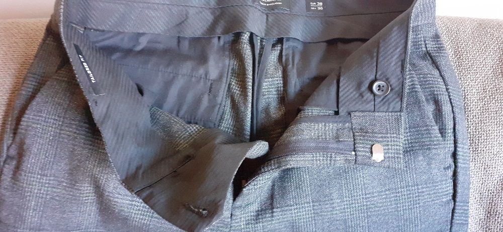 Calças de xadez fino nº 36/38