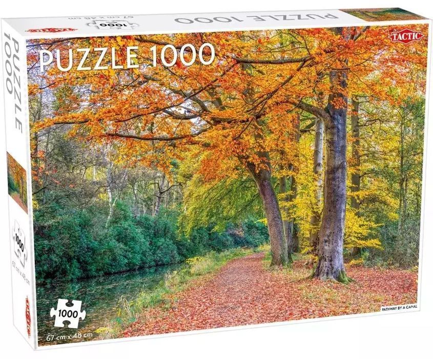 Puzzle 1000 Pathway by a canal. Tactic