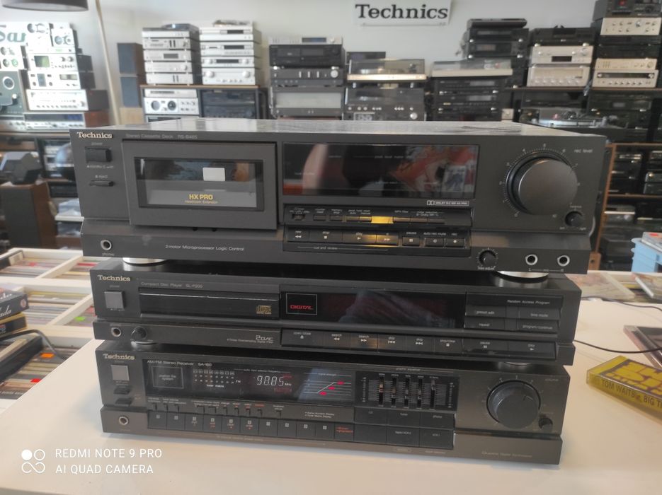 Technics Wieża Stereo . SA 160, SL P200 , RS B465. Sprawny zestaw