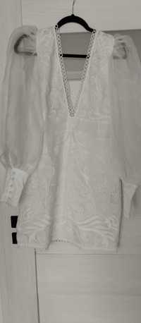 Sukienka biała ślub chrzest