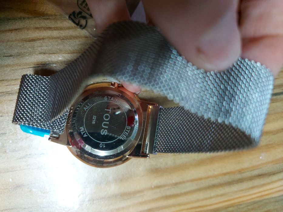 Relógio em aço inoxidável