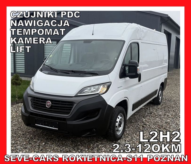 Fiat DUCATO L2H2 klima 2.3jtd kamera tempomat navi pdc  L2H2, 2.3 JTD, klima, lift, navi, tempomat, kamera, czujniki pdc