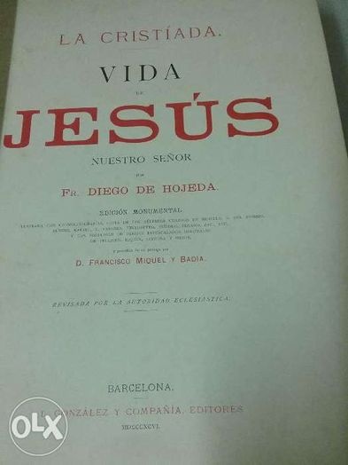 Livro "A vida de Jesus"( pesa mais de 10 quilos )