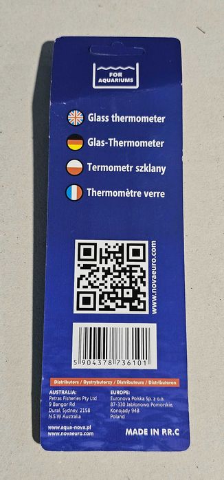 Termometr szklany do akwarium