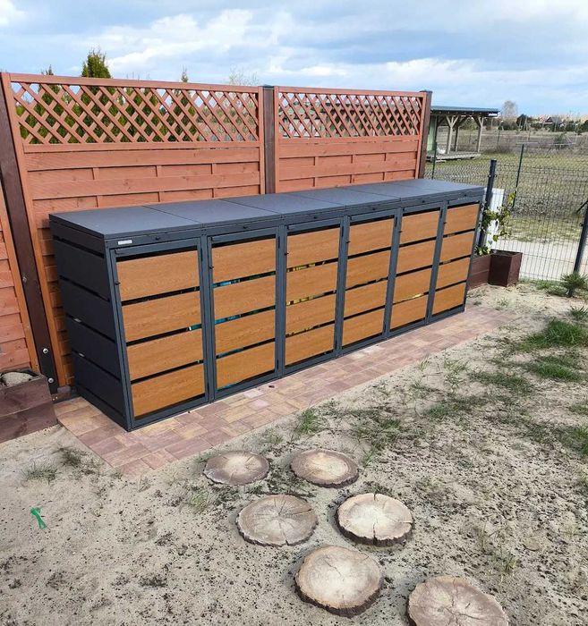 Zabudowa koszy na śmieci metal Premium, Obudowa na kosze, Osłona koszy