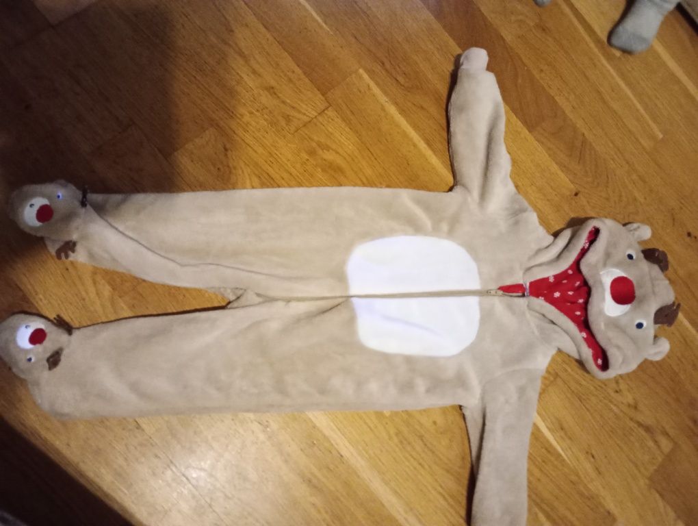 Renifer ubranka świąteczne na Boże Narodzenie 3 sztuki 74 cm