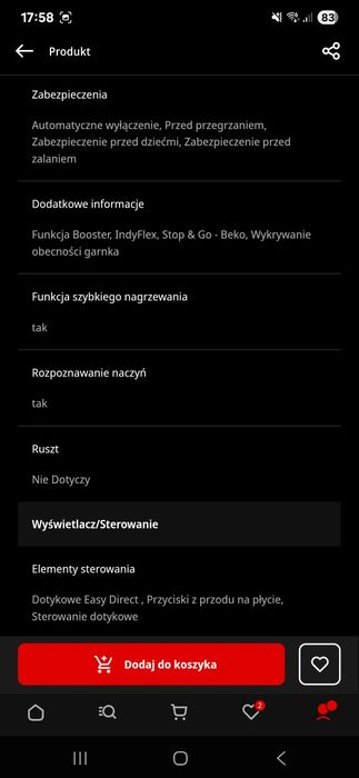 Płyta indukcyjna do zabudowy BEKO  HII64200FMT