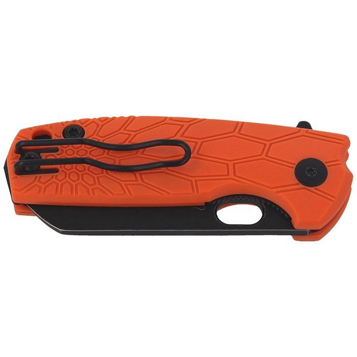 Nóż składany Fox Baby Core FRN Orange, Black Stonewashed N690 by Jespe