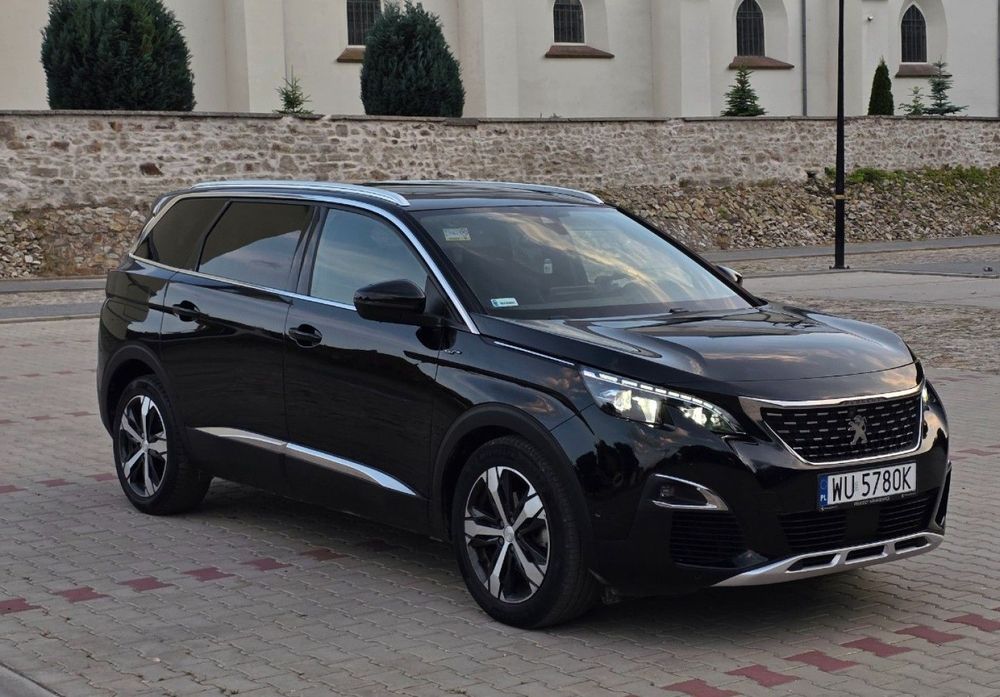 Peugeot 5008 GT Line/7 osobowy/Salon PL/Panorama/Masaże/Po serwisie/Gwarancja 12mie