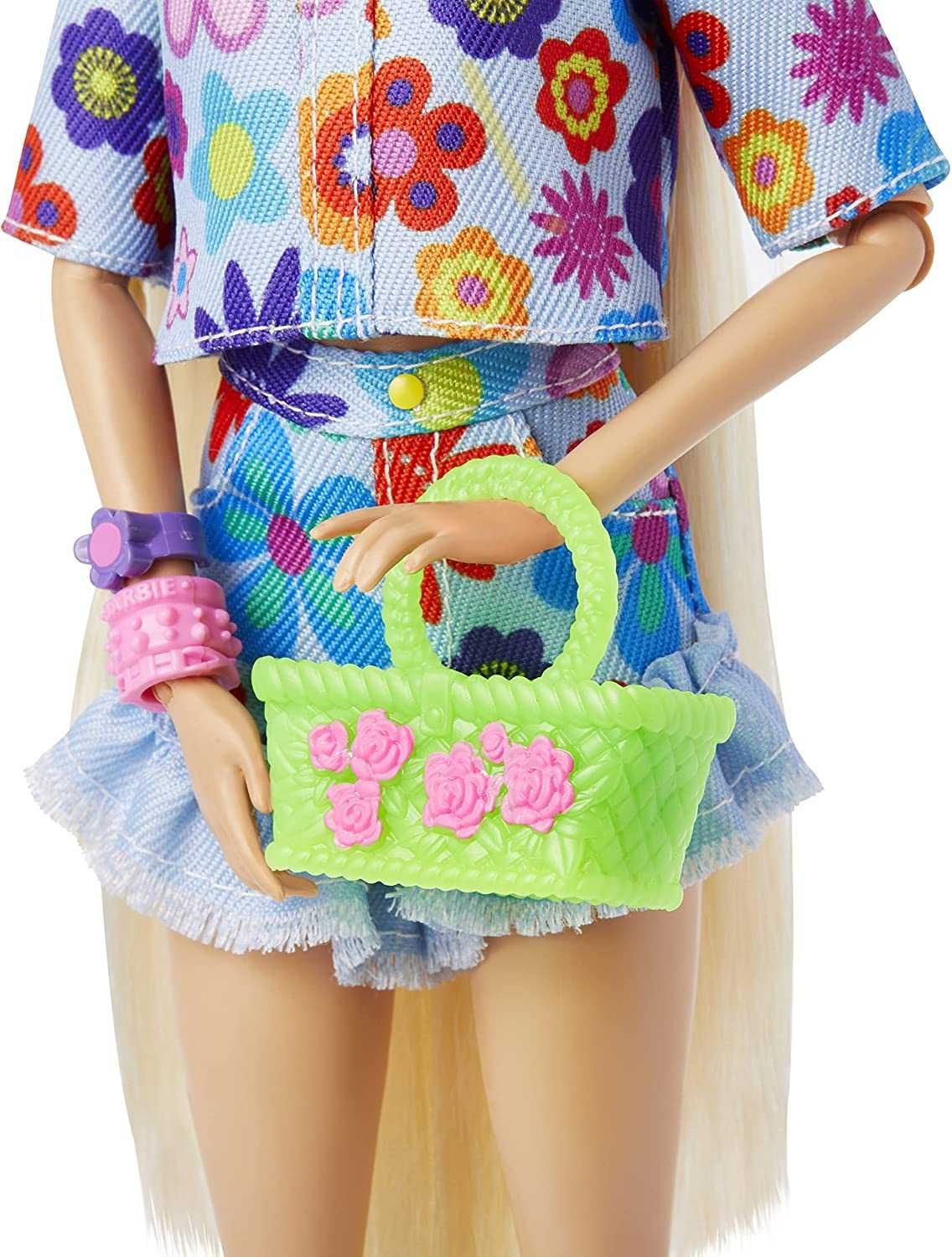 Кукла Барби Экстра 12 с кроликом Barbie Extra Doll  3 волна HDJ45