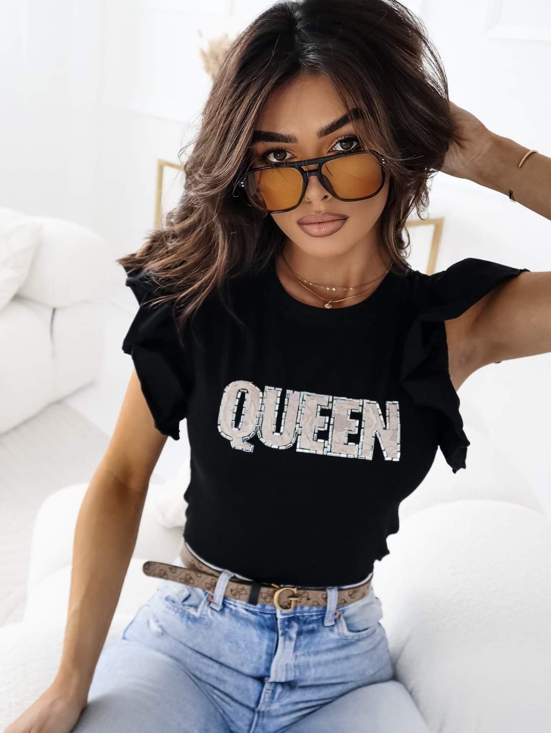 Koszulka z napisem Queen