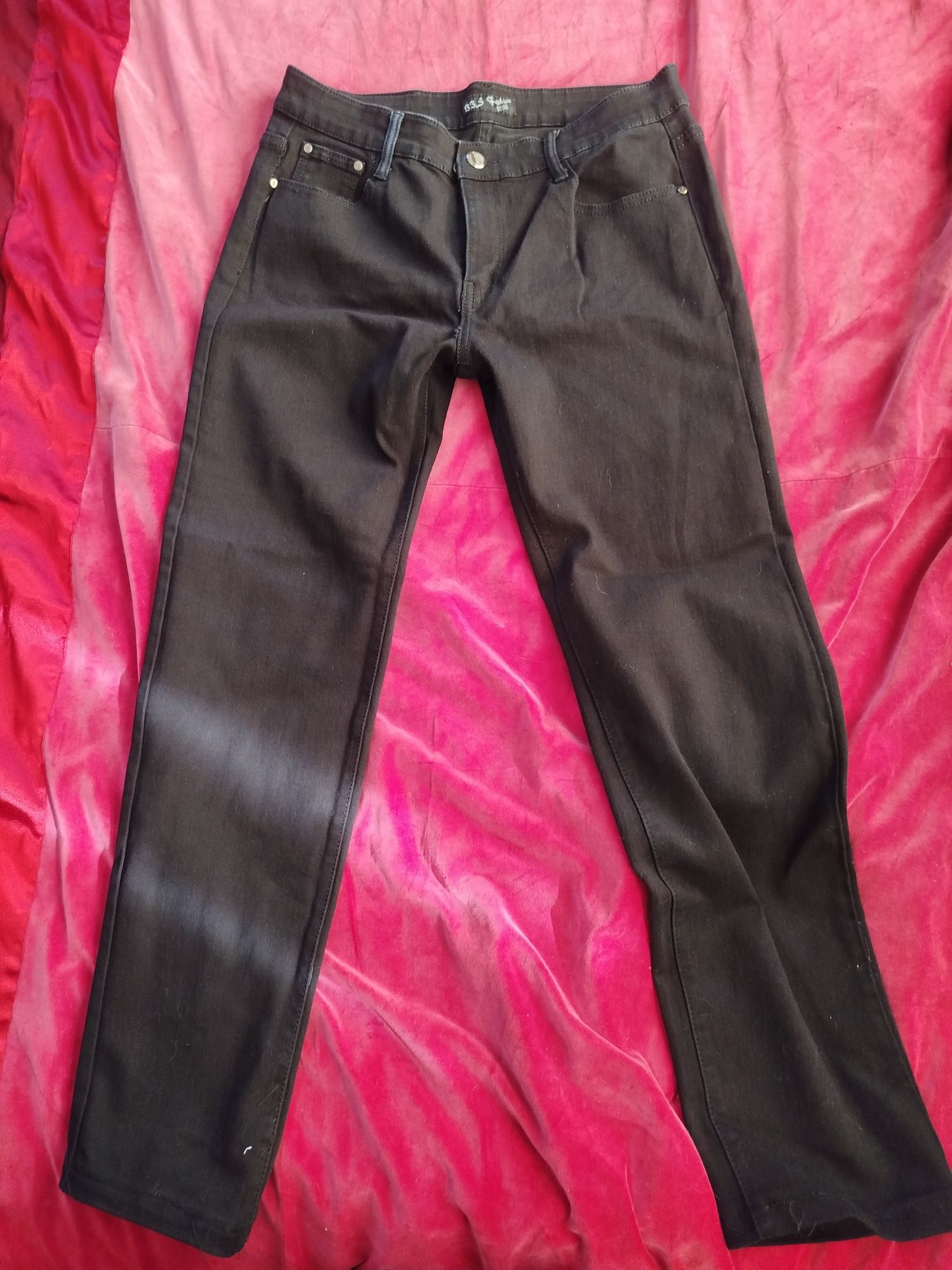 Czarne spodnie jeansowe BB.S rozmiar 46