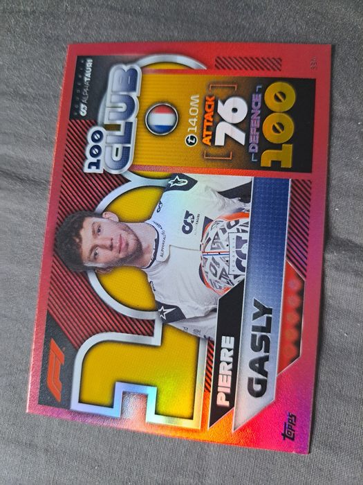 Gasly czerwony 100club 415/500 F1 turbo attax