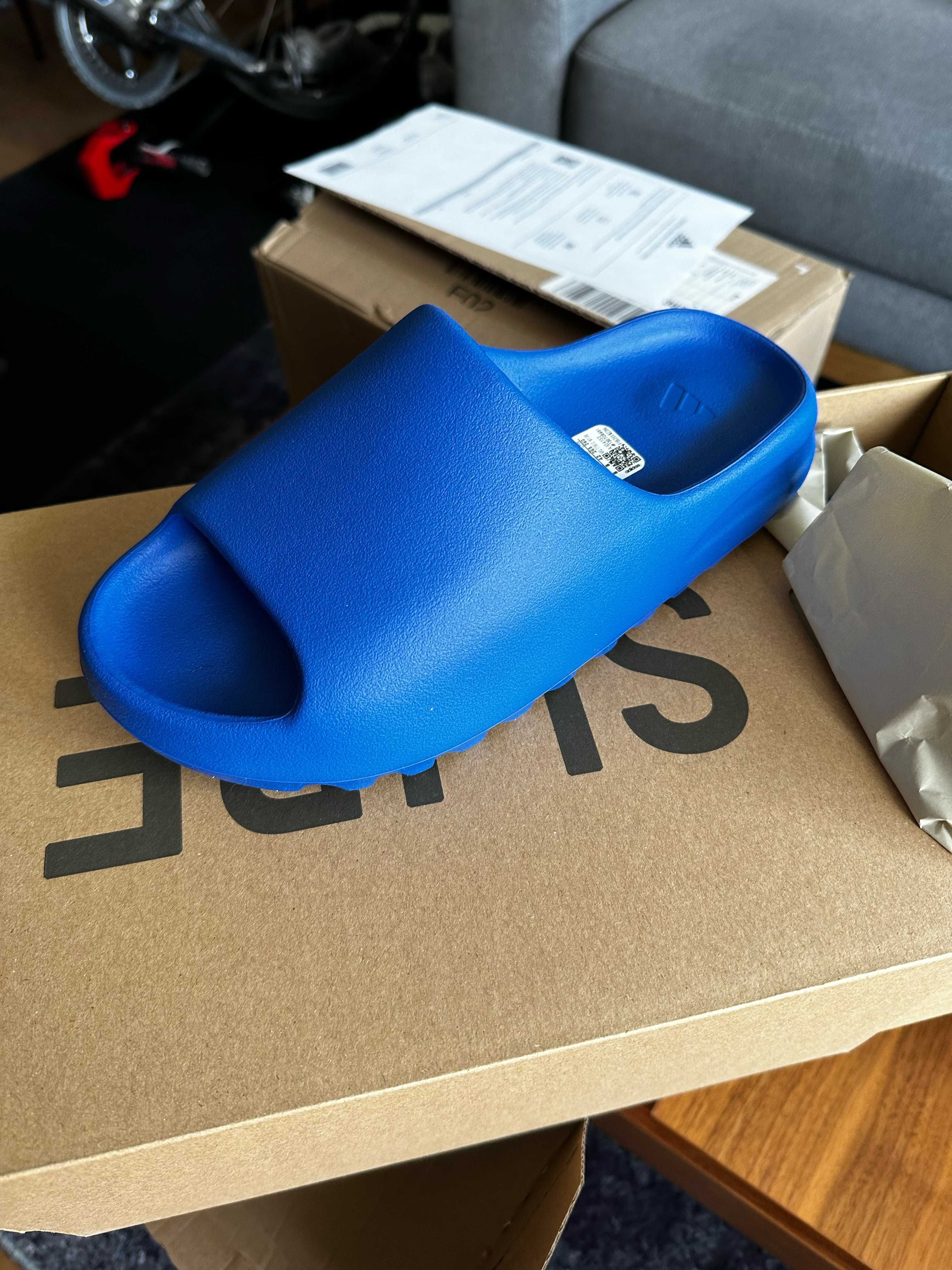 Yeezy slide 42 azur blue niebieskie