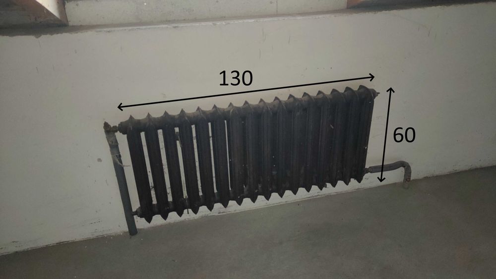 Grzejniki żeliwne / żeberka 130cm i 80cm
