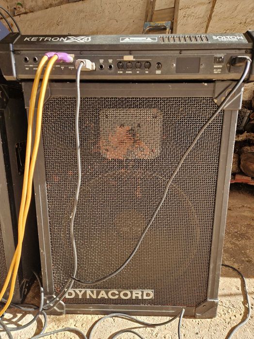 Conjunto de Modulador, Mixer, Acordeão elétrico e Colunas