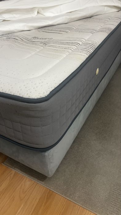 Cama Sommier + Colchao Viscoelastico como Novo 100X190