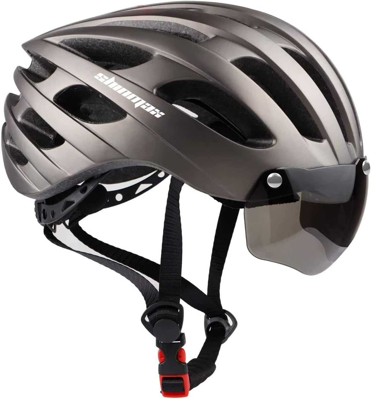 Shinmax kask rowerowy z wizjerem roz. 57-62 cm