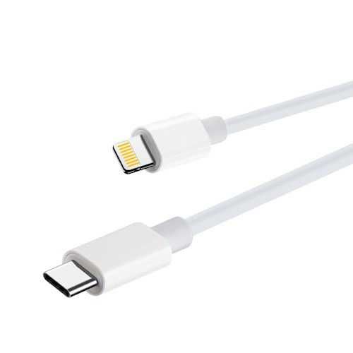 Kabel Maxlife USB-C - Lightning 1,0 m 20W kolor: biały