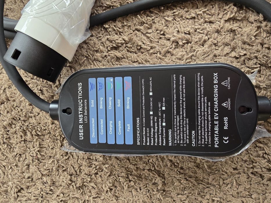 EV Charger 32a Type2 Зарядка Зарядний пристрій Тайп 2