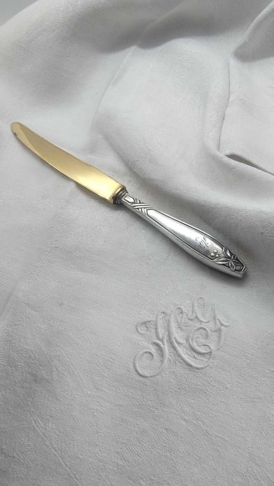 Secesyjny nóż srebro 800 - nr. 1