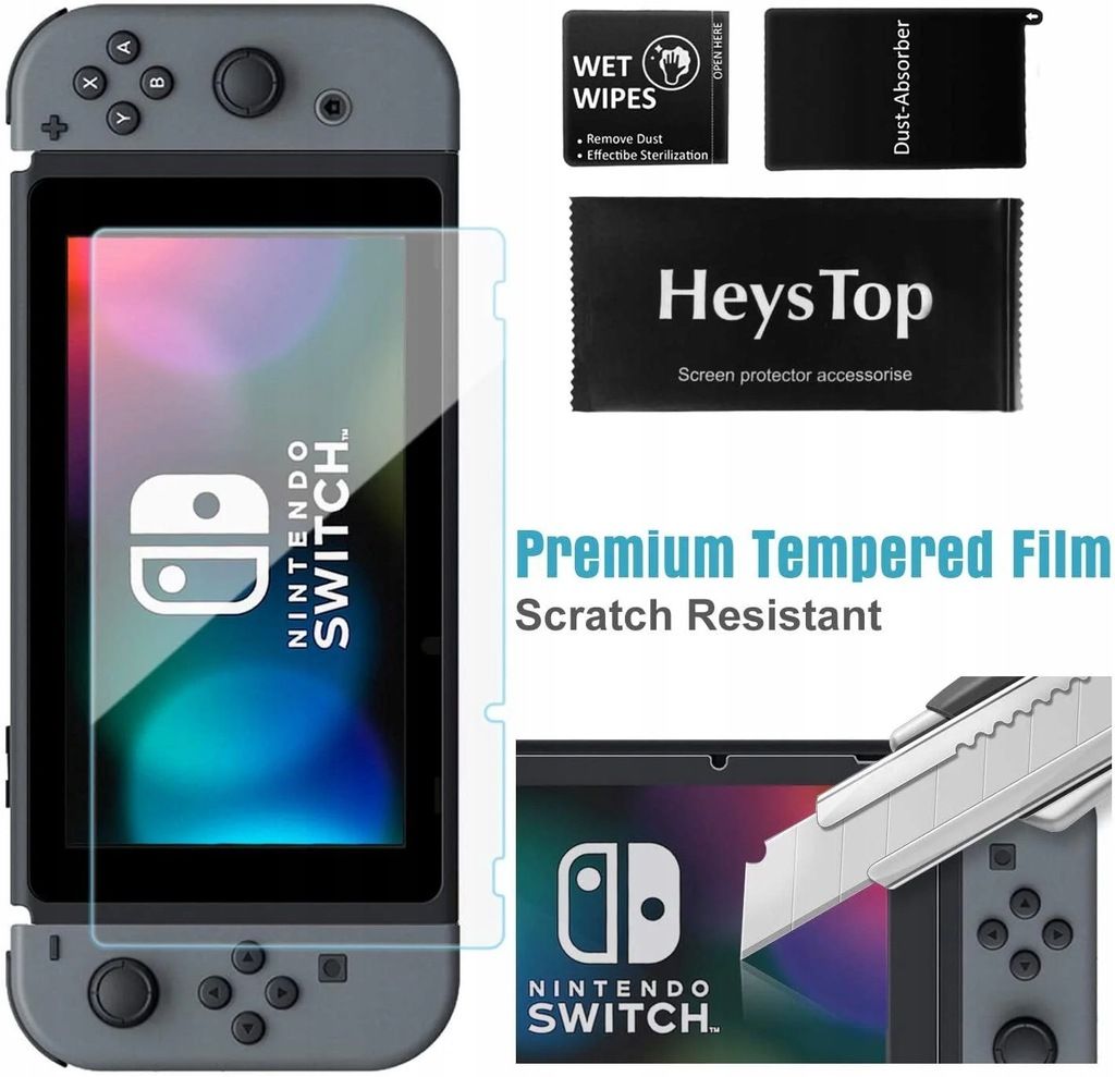 Zestaw Akcesoriów Nintendo Switch Etui Szkło Ochronne Pady Stojak