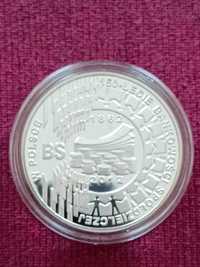 Moneta srebrna 10 zł 150-lecie bankowości spółdzielczej w Polsce