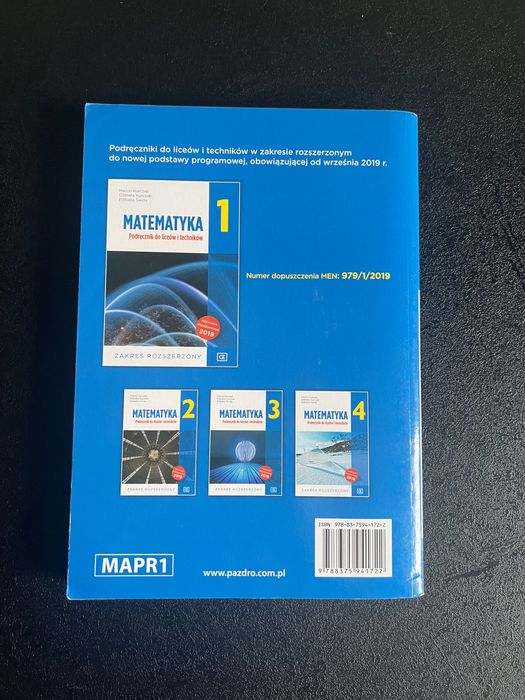 Podręcznik Matematyka 1 Pazdro