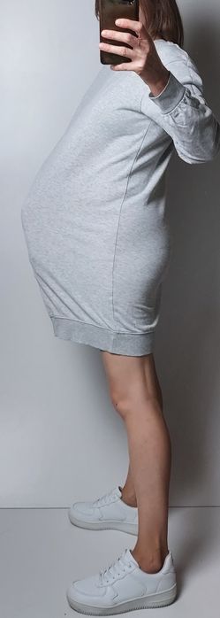 H&M MAMA_ciążowa dresowa sukienka_S