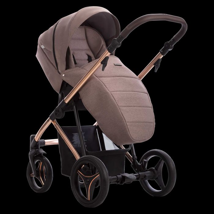 Zestaw 4w1 Beżowy Wózek Bebetto FLAVIO Premium Class + Maxi-Cosi +Baza