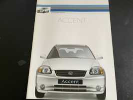 Katalog prospekt Hyundai Accent 26 stron 2004 r.